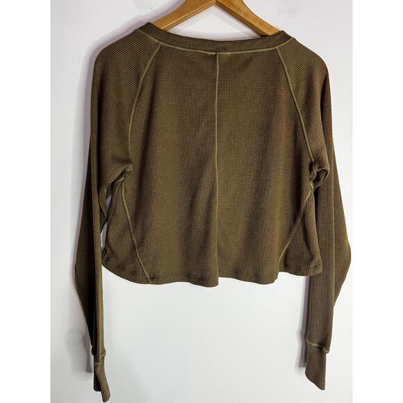 Free People Early Night Cropped Pullover Size Small Soft and lightweight - Picture 5 of 5